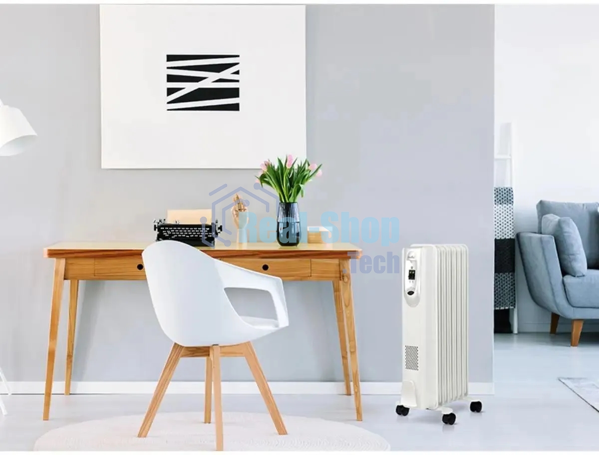 Обогреватель масляный Ballu Comfort BOH/CM-05WDN 1000 (5 секций) белый, 1000 Вт, 15 м2, термостат