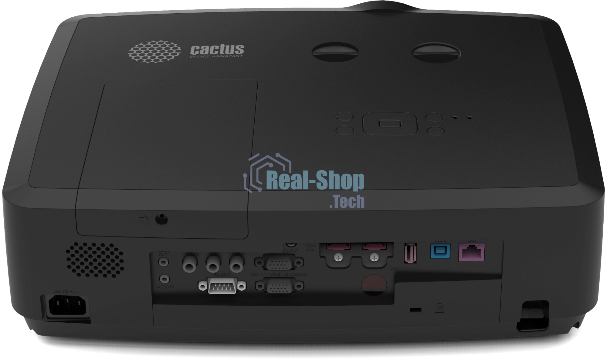 Проектор Cactus Bright CS-S4.B 3LCD 5900Lm ANSI (1920x1200) 30000:1 ресурс лампы:10000часов 1xUSB typeA 1xUSB typeB 2xHDMI 4.45кг