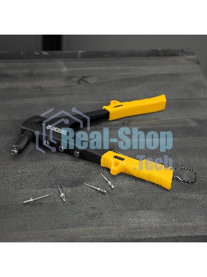 Заклепочник ручной Denzel 255 мм, заклепки 2,4-3,2-4,0-4,8 мм