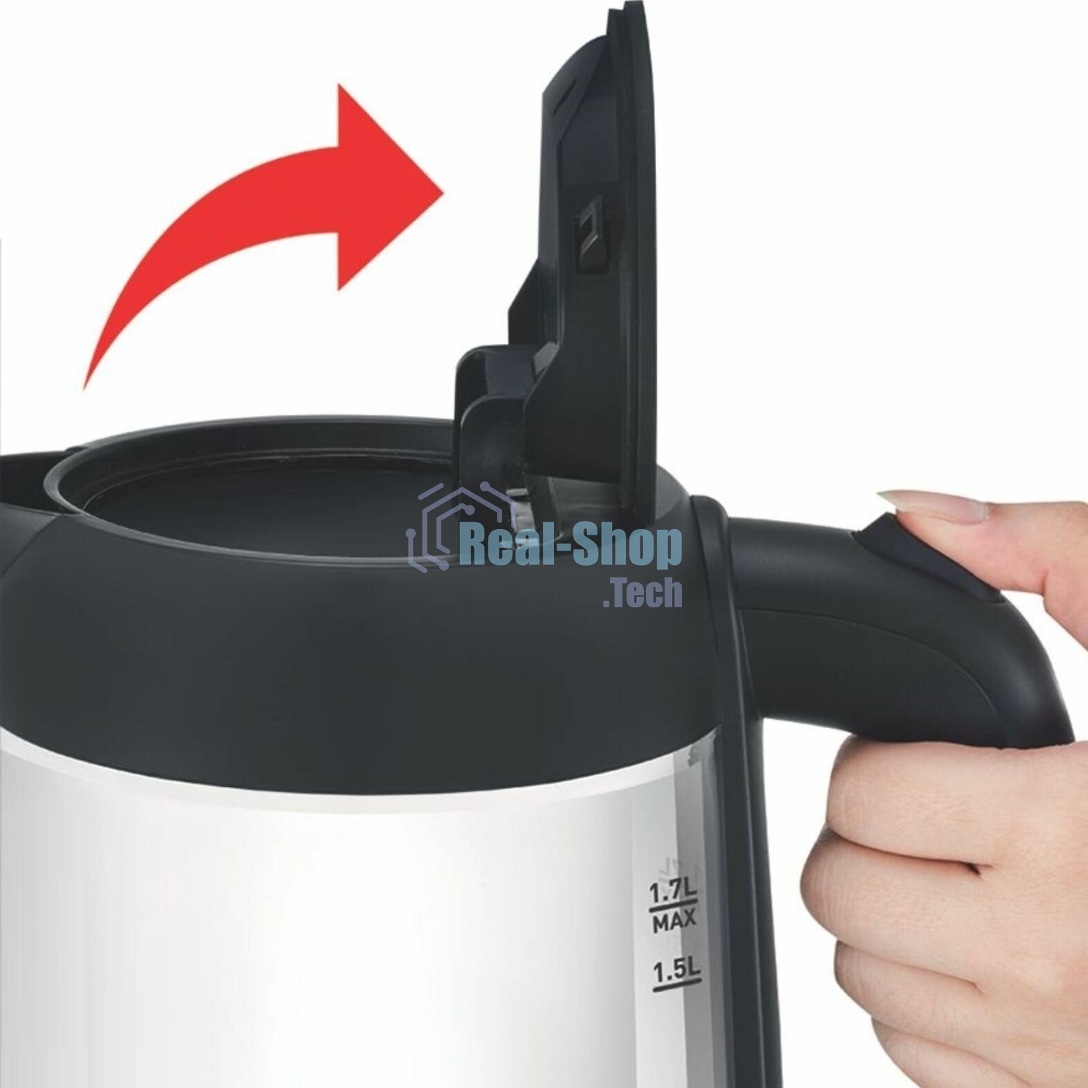 Чайник электрический Tefal KI750D30 1.7 л, 1700 Вт, серебристый/металл