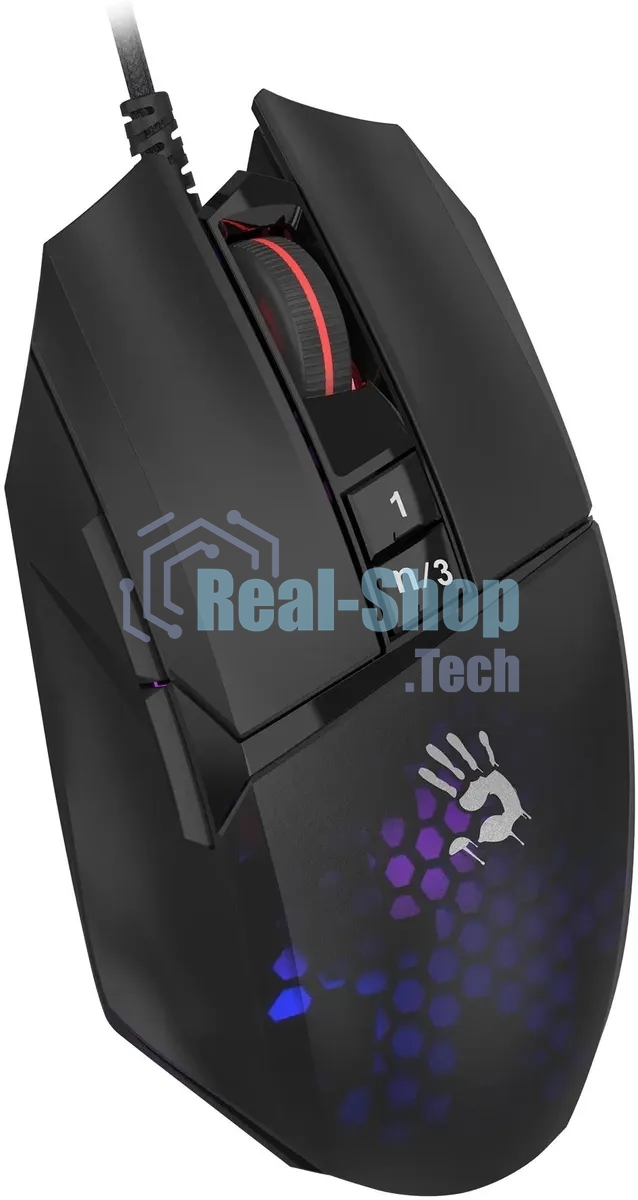 Мышь проводная A4Tech Bloody W65 Max Mini черный, 12000 dpi, USB, кнопки - 9
