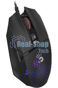 Мышь проводная A4Tech Bloody W65 Max Mini черный, 12000 dpi, USB, кнопки - 9