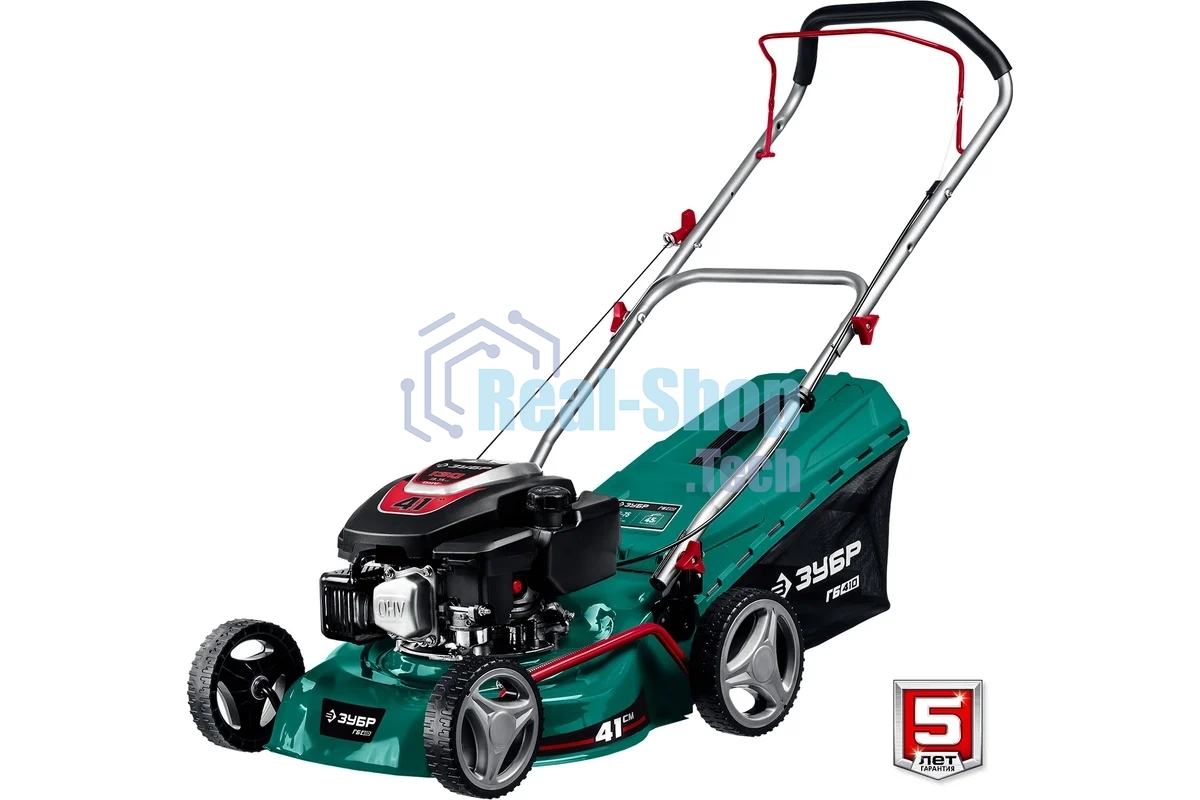 Газонокосилка Зубр 410 мм 3.5 л.с бензиновая