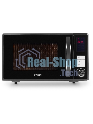 Микроволновая печь Hyundai HYM-D3009 нержавеющая сталь 23л 800Вт кнопки, поворотный механизм
