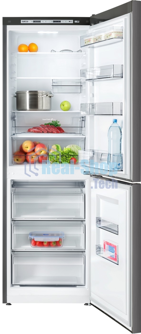 Холодильник Atlant XM 6623-159 черный металлик двухкамерный 182/159л морозилка снизу