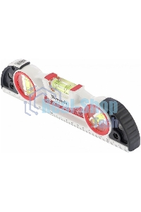 Уровень алюминиевый Matrix литой, фрезерованный, 3 глазка, две ударные площадки, 235 мм