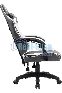 Кресло игровое Defender Fortune серый/белый, класс 4, PU