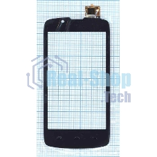 Сенсорное стекло (тачскрин) для Fly IQ4490 Era Nano 4, черное
