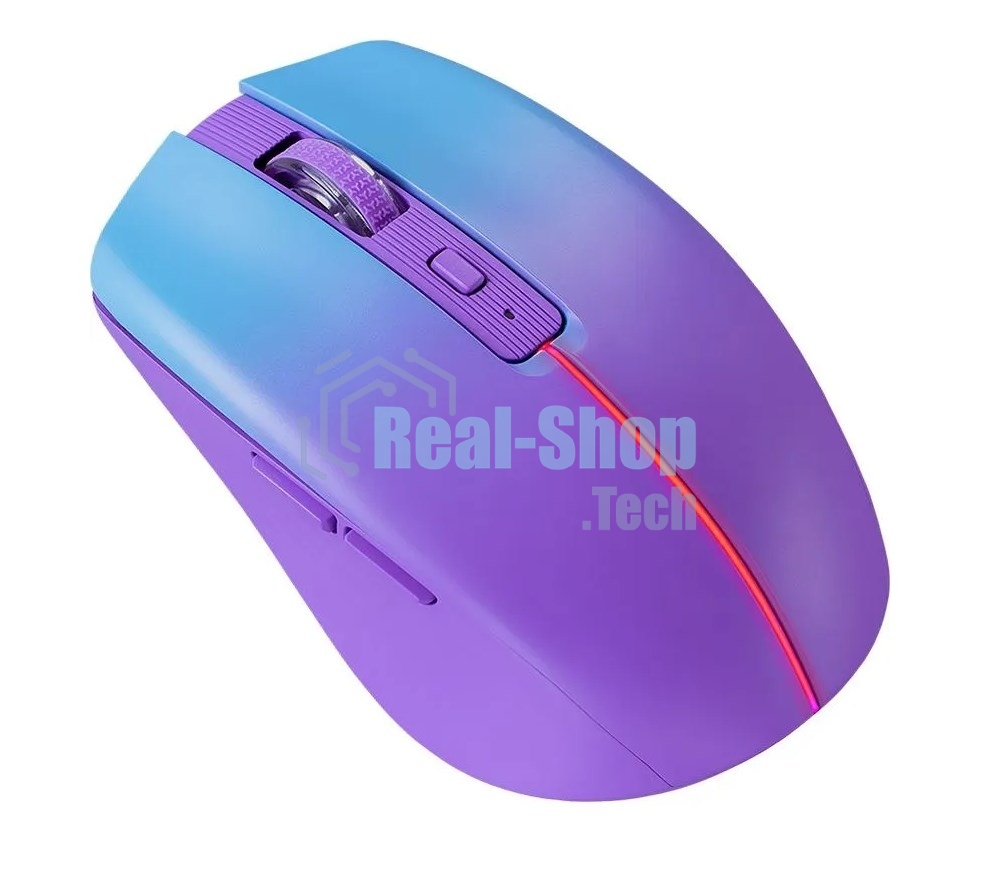 Мышь беспроводная Defender Mystery MM-301 фиолетовый, 1600 dpi, радиоканал, Bluetooth, USB, кнопки - 6