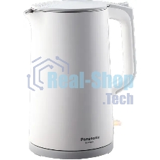 Чайник электрический Panasonic NC-CWK50 1.7л. 1500Вт белый корпус: нерж.сталь/пластик