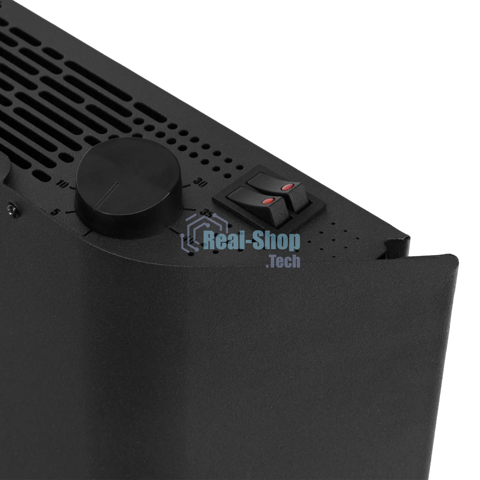 Конвектор Denzel XCE-1000B черный, 1000 Вт, 15 м2, термостат