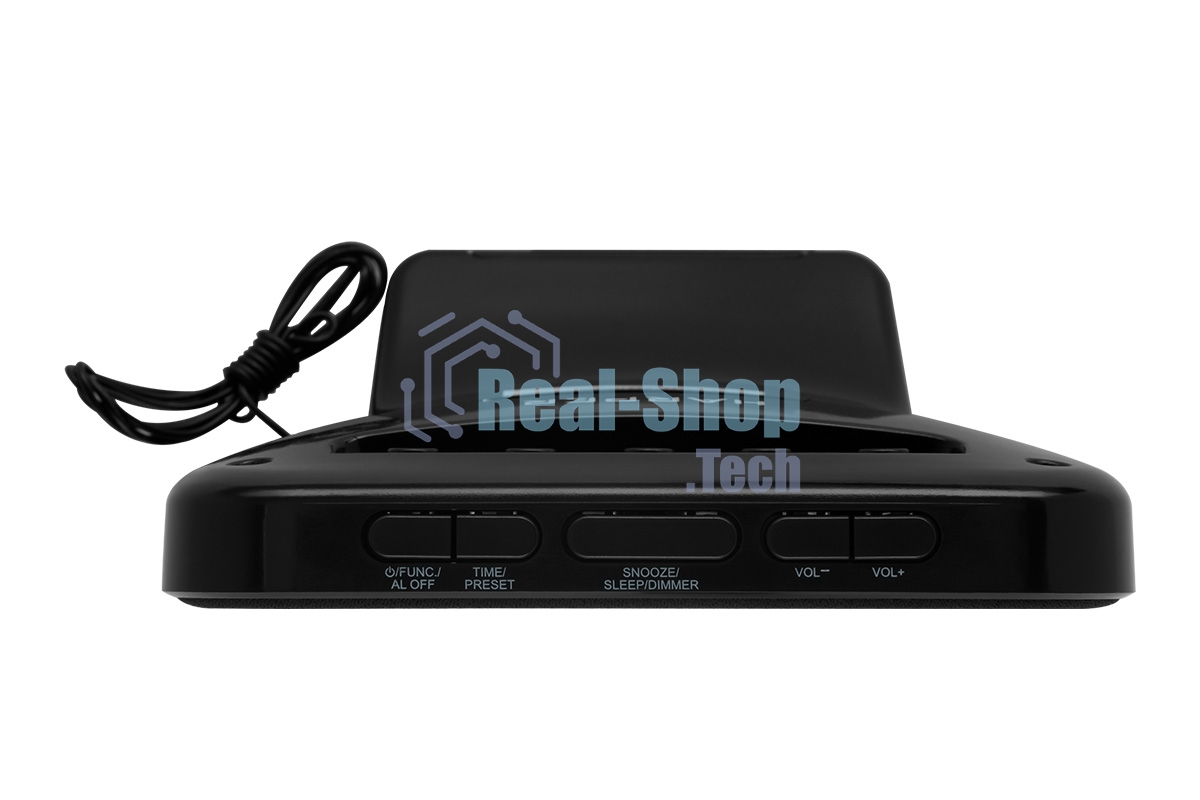 Радиобудильник Harper HCLK-2060 черный - белый led