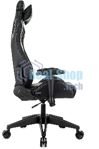 Кресло игровое Knight Outrid Smile черный эко.кожа крестов. пластик