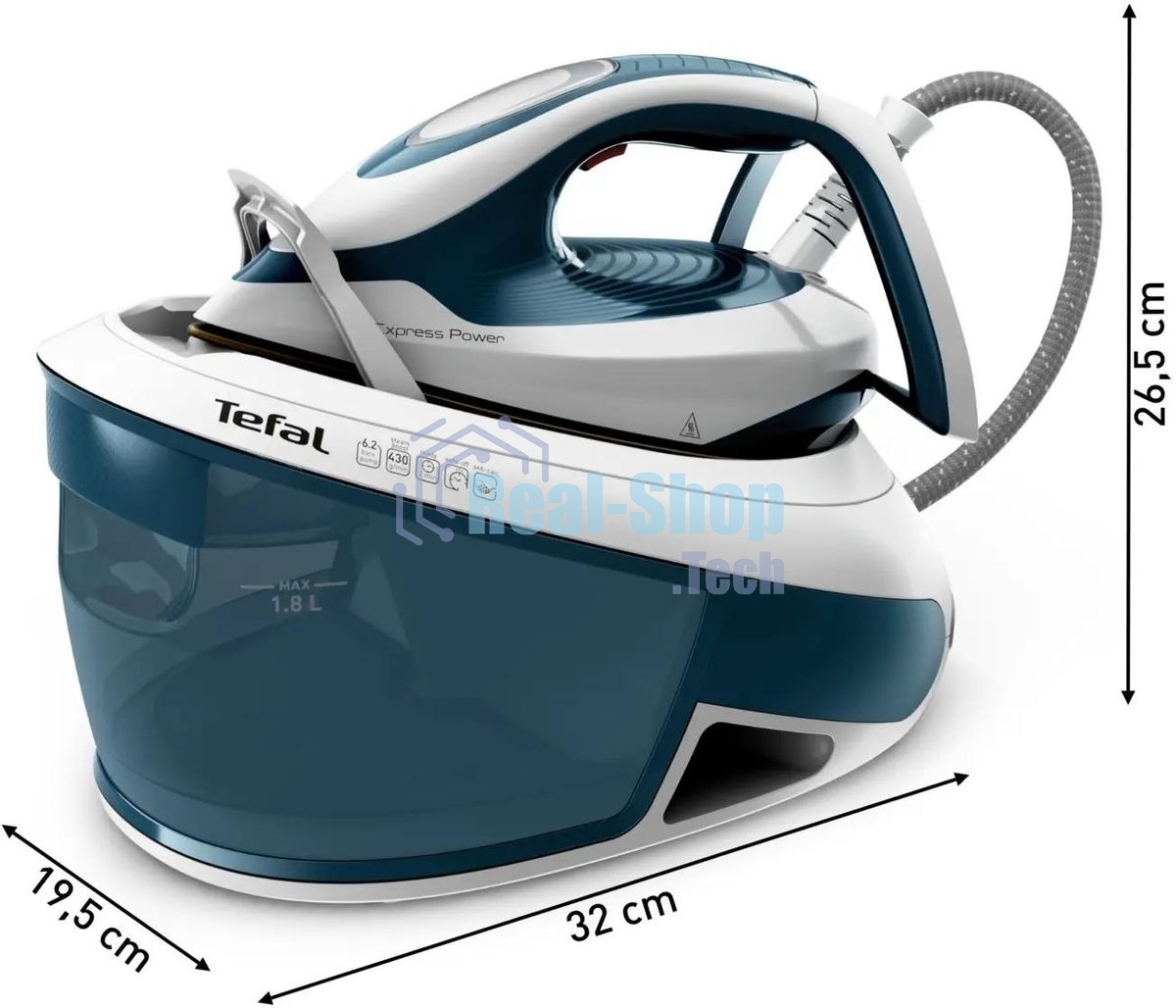 Парогенератор Tefal Express Power SV8111E0, синий / белый