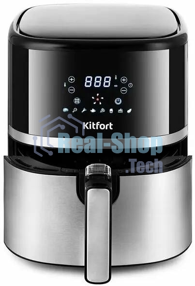 Аэрогриль Kitfort КТ-2221 черный, 1500 Вт, 3.3 л, сенсор, 8 программ