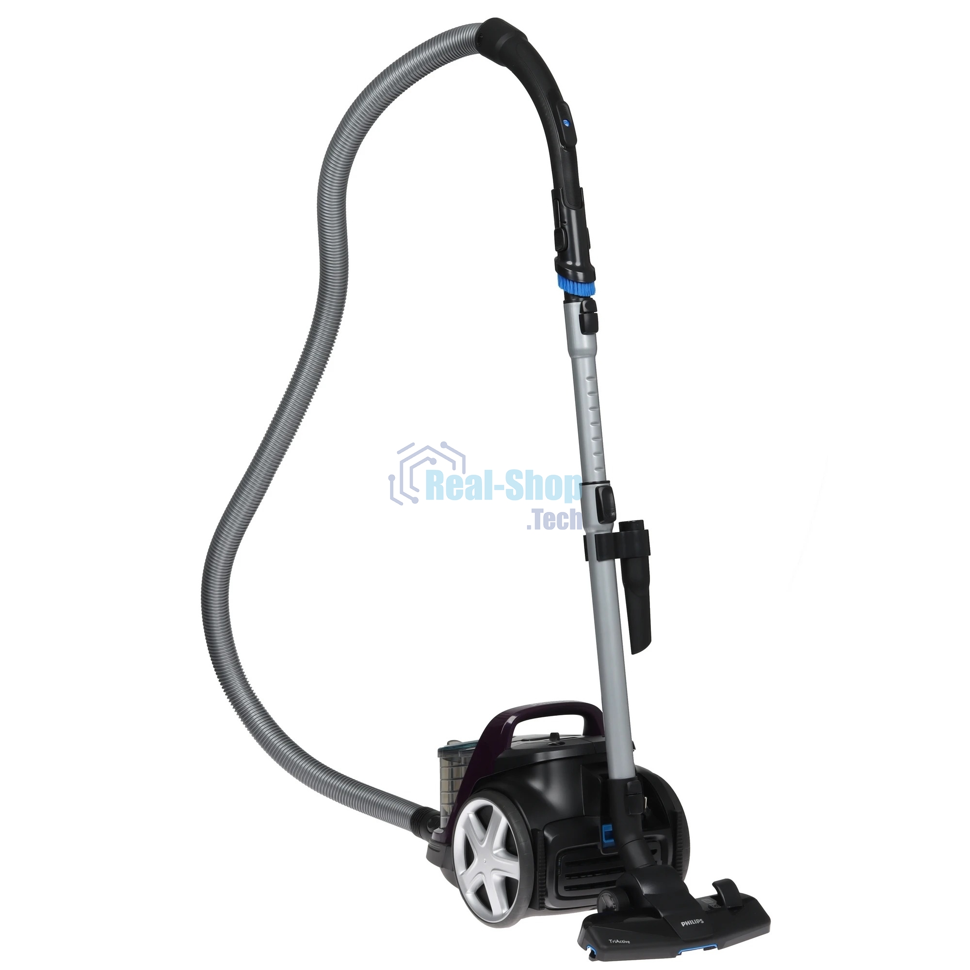 Пылесос Philips FC9571/01 черный/фиолетовый, 410/1900 Вт, уборка сухая, пылесборник контейнер 1.5 л
