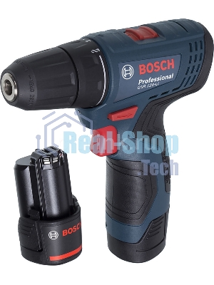 Дрель-шуруповерт Bosch GSR-120, 12 В, 2 Ач, 30 Нм, щеточный