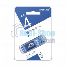 Флешка USB Smartbuy 4Gb USB USB 2.0 Glossy series Blue (SB4GbGS-B)