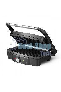 Гриль электрический BQ GR3006, черный/стальной