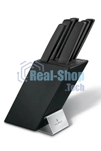 Набор ножей кухонных Victorinox Swiss Modern Cutlery Block (6.7186.63) компл.: 6предм. черный карт.коробка