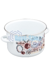 Кастрюля Appetite 1RD181М Roses эмалированная сталь, цилиндрическая 3 л