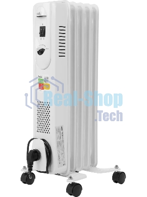 Обогреватель масляный Ballu Comfort BOH/CM-05WDN 1000 (5 секций) белый, 1000 Вт, 15 м2, термостат