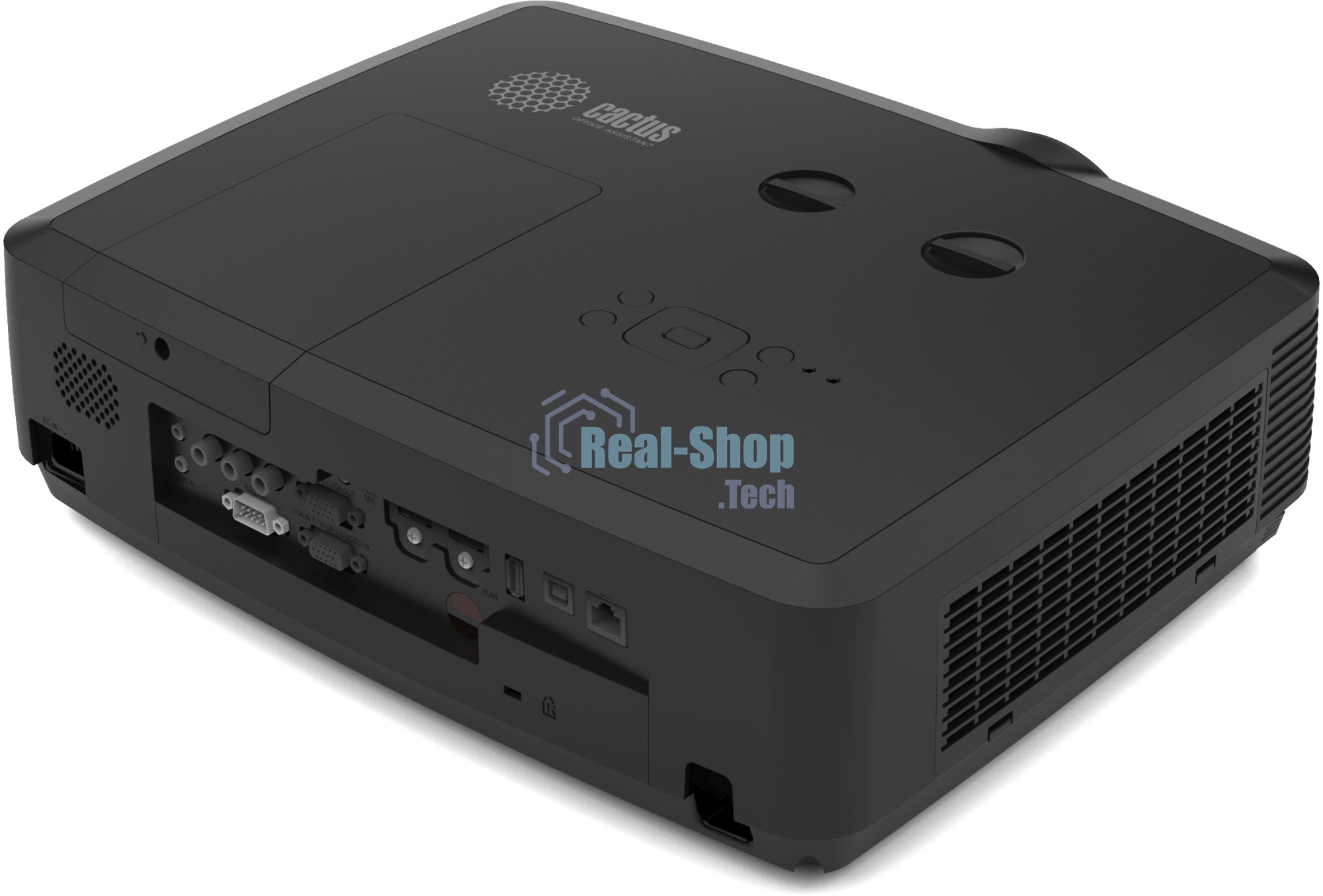 Проектор Cactus Bright CS-S4.B 3LCD 5900Lm ANSI (1920x1200) 30000:1 ресурс лампы:10000часов 1xUSB typeA 1xUSB typeB 2xHDMI 4.45кг