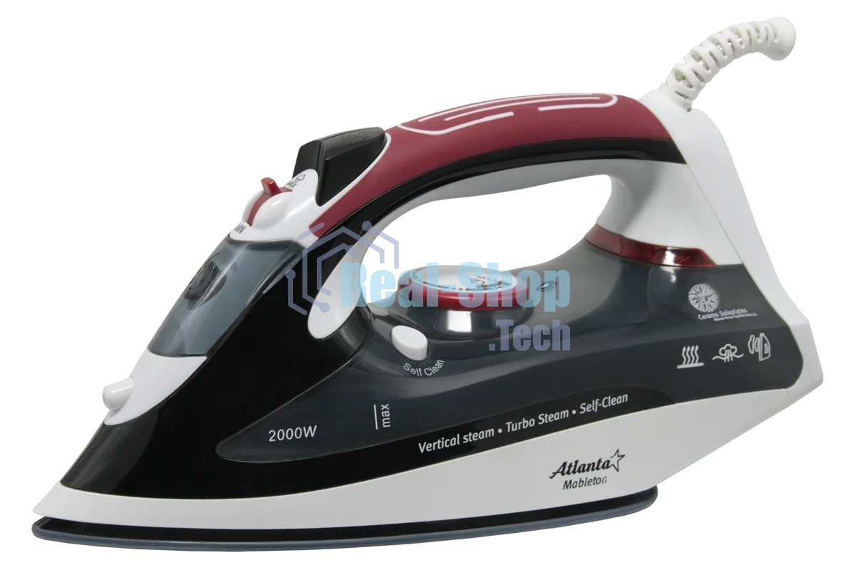 Утюг Atlanta ATH-5493 черный с пароувлажнением