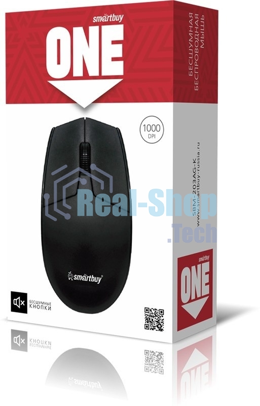 Мышь беспроводная SMARTBUY (SBM-203AG-K) ONE 203AG-K черный