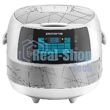 Мультиварка Polaris PMC 5017 Wi FI IQ Home серебристый/белый, 3 л, 860 Вт, сенсорное, 24 программы
