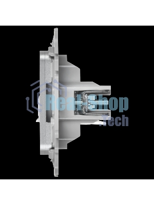 Розетка компьютерная RJ45 категория 6 UTP РК6-1-0-ФлА алюминий FLITE