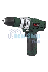 Профессиональный аккумуляторный шуруповерт Klpro KLNM1020S (10,8В, LI-ion 2.0А·ч, 3 сменные насадки, 19 ступений, 30Нм)