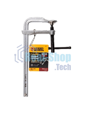 Струбцина Denzel F-образная, 80x200 мм, кованая