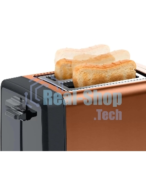 Тостер Bosch TAT4P429 медь, 970 Вт, 2 слота