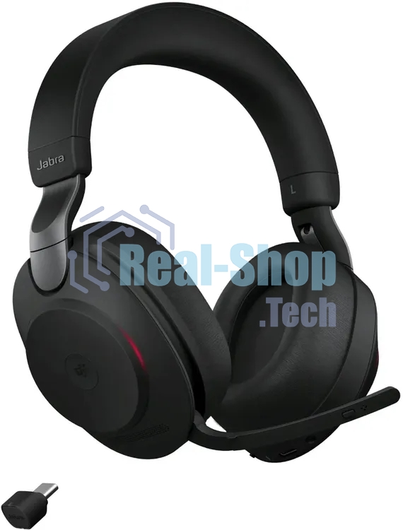 Гарнитура Jabra Evolve2 85 чёрный, беспроводная + проводная, Bluetooth, до 37 ч