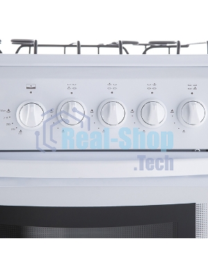 Газовая плита Flama RG 24011 W белый, конфорок 4 шт, духовка 50 л, 50 см x 85 см x 60 см