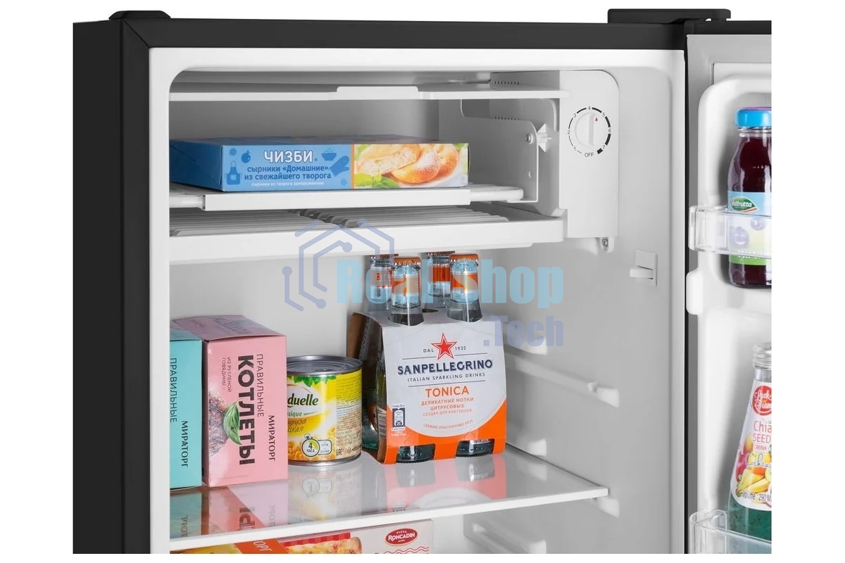 Холодильник Maunfeld MFF83B черный мат. однокамерный 85л