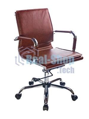 Кресло Бюрократ CH-993-Low/Brown коричневый, экокожа