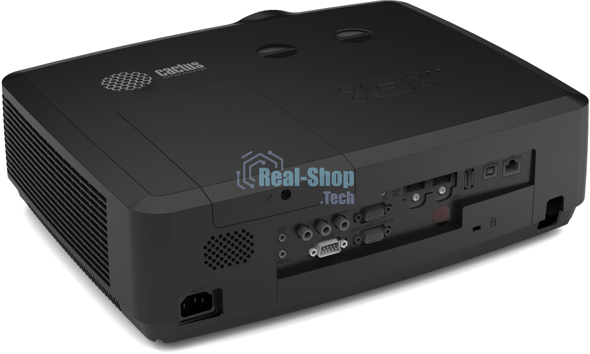 Проектор Cactus Bright CS-S4.B 3LCD 5900Lm ANSI (1920x1200) 30000:1 ресурс лампы:10000часов 1xUSB typeA 1xUSB typeB 2xHDMI 4.45кг