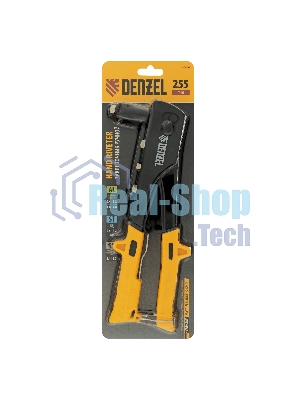 Заклепочник ручной Denzel 255 мм, заклепки 2,4-3,2-4,0-4,8 мм