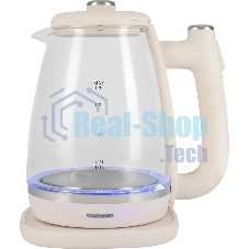 Чайник электрический Starwind SKG4042 1.8 л, 1800 Вт, слоновая кость корпус: стекло