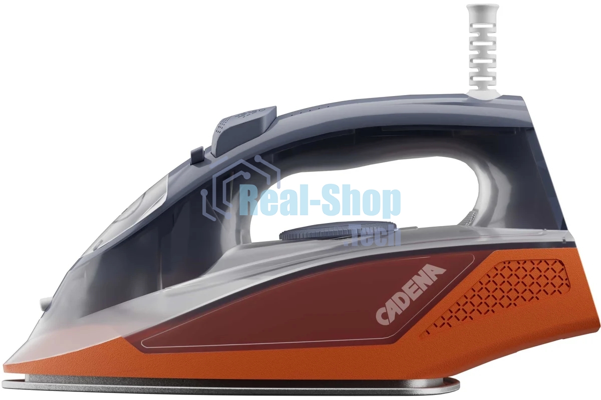 Утюг Cadena IC307C серый, 2400 Вт, 25 г/мин, 160 г/мин, 230 мл
