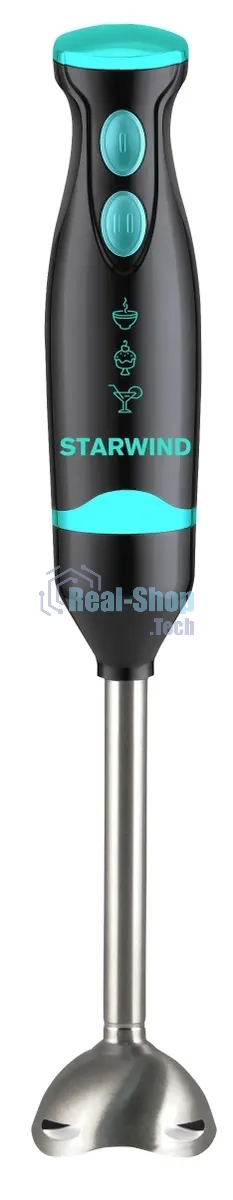Блендер погружной Starwind SBP2322b 800Вт темно-серый/бирюзовый
