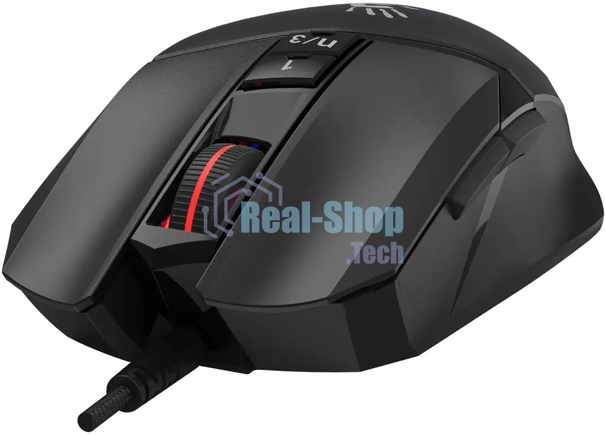 Мышь проводная A4Tech Bloody W65 Max Mini черный, 12000 dpi, USB, кнопки - 9