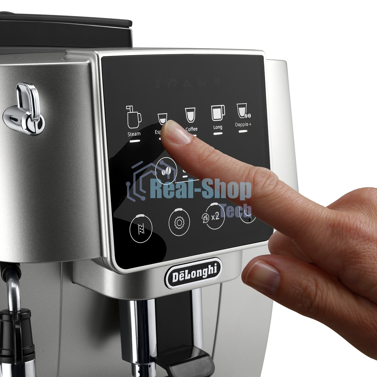 Кофемашина автоматическая DeLonghi ECAM220.31.SB черный/серебристый, исп. кофе - молотый/зерновой, 1.8 л, 1450 Вт, 15 Бар.