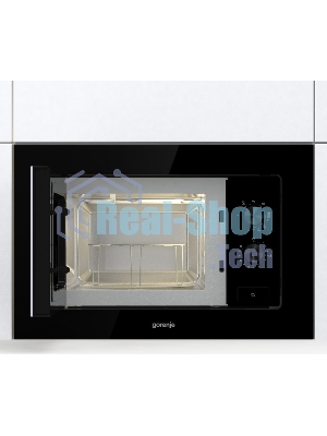 Микроволновая печь Gorenje BM201EG1BG 20 л, 800 Вт, черный (встраиваемая)