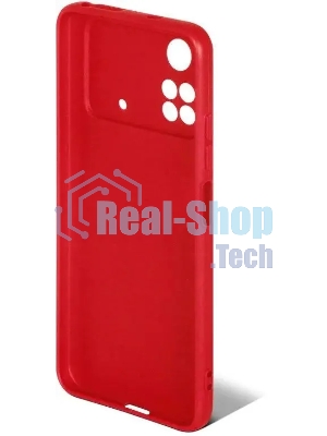 Чехол (клип-кейс) DF poCase-03 для Poco M4 Pro (4G) красный