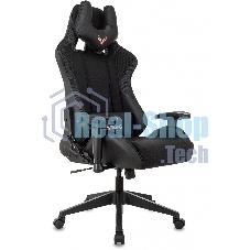 Кресло игровое Бюрократ VIKING 4 AERO BLACK EDITION черный искусст.кожа/ткань
