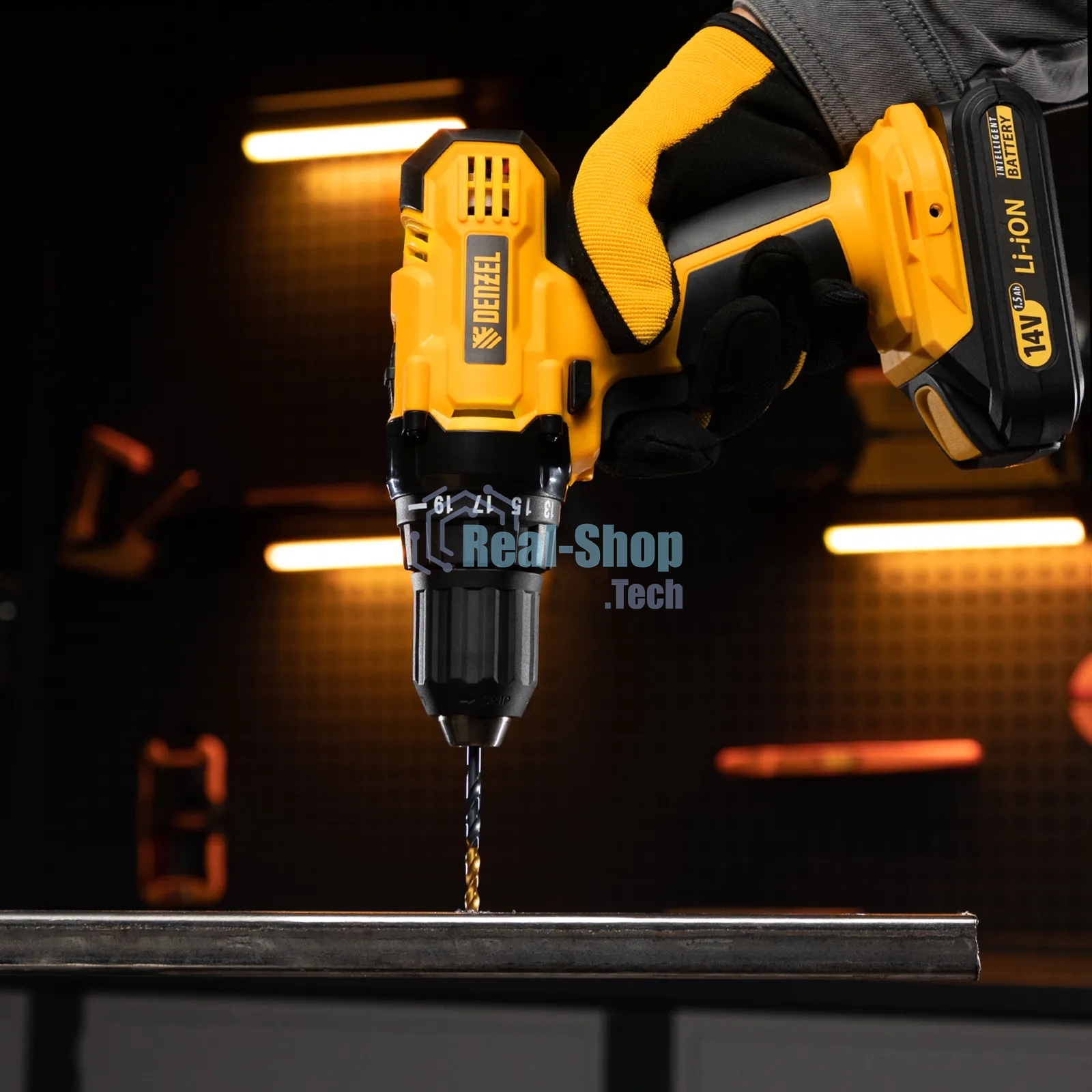 Набор сверл по металлу Denzel 1-10 мм, HSS-Tin, Golden Tip, 10 шт