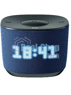 Умная колонка Sber Boom Home, 8Вт, с экраном, 1 динамик, часы, мультирум, TWS, Zigbee хаб, Wi-Fi, Bluetooth 5.0, Zigbee, Салют, морской